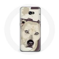 Coque pour Samsung Galaxy A5 Chien de Pitbull Blanc