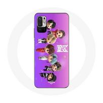 Coque pour Xiaomi Redmi Note 10 5G BTS TinyTAN Animation Affiche RM Jin Suga J-Hope Jimin Jungkook Et V Mic Drop Danse