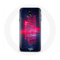 Coque pour Samsung Galaxy J7 2017 Stranger Things Logo Transparent Saison 4 Bande annonce 2022
