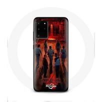 Coque pour Samsung Galaxy S11 Plus Stranger Things Affiche Equipages Fan Art Saison 4