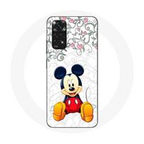 Coque pour Xiaomi Redmi Note 11 4G Mickey Mouse Fleurs Cœurs gryna