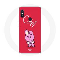 Coque pour Xiaomi Redmi Note 5 Pro BTS Bangtan Garçons BT21 Cooky Fond Rouge