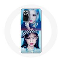 Coque pour Xiaomi Redmi Note 10 Pro Blackpink Groupe K-pop Filles Jennie et Rosé Lovesick girls poster the album juoda