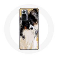 Coque pour Xiaomi Redmi Note 10 Pro Épagneul japonais Noir et Blanc Race de chiens