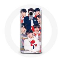 Coque pour Samsung Galaxy A6 2018 BTS Affiche Memebers Cadeau de Noël 2023