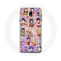 Coque pour Samsung Galaxy J5 2017 Demon slayer merry christmas affiche le cadeau de noël
