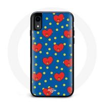 Coque pour Iphone XS Max BTS Bangtan Garçons BT21 TATA de V Fond Bleu