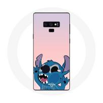 Coque pour Samsung Galaxy Note 9 Stitch le Nez en l'air fond rose