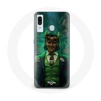 Coque pour Samsung Galaxy A20e Loki Thor Ragnarok avec Casque Affiche Personnage Série Saison 1
