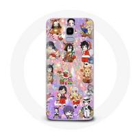 Coque pour Samsung Galaxy A6 2018 Demon slayer merry christmas affiche le cadeau de noël