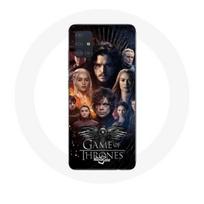 Coque pour Samsung Galaxy A51 Game of Thrones Saison 8 Le Trône de Fer L'affiche de L'équipage Logo