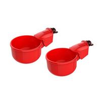2 vnt vištienos gertuvė automatinė vandens dozavimo spyruoklinė valdymo sistema vištienos geriamojo puodelio automatinė girdykla paukštienos reikmenys 2pcs red