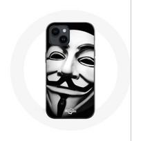 Case - Maniacase - Iphone 14 - Anonymous Mask - Flexible - Black