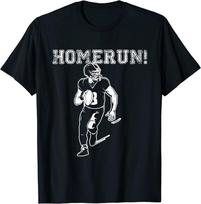 Homerun Football Baseball Sports Mix Up Humor Unisex T-Shirt S