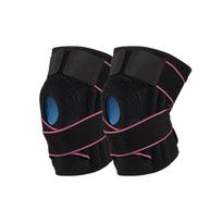 Silicone Anti Fall Knee Pads for Breathability and Sweat Absorption, Bilateral Spring Strips for Patella Knee Pads One pack black