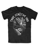 Thor Apsaugok Mus Odin Thor Mjölnir Loki Midgardas Vikingų Kultas Unisex Marškinėliai XXXXL gray