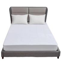 Medvilninio kilpinio audinio vientisos spalvos vandeniui atspari lovos kepurė vystyklų dulkėms nepralaidi lovatiesė čiužinio užvalkalas Crib 71x132+23cm balta