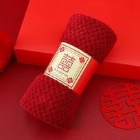 Red Bear tipo rankšluostis Coral Velvet Creative Wedding Face Wash Dušo rankšluostis Super sugeriantis vonios minkštas audinys raudona