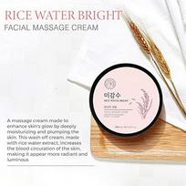 THE FACE SHOP Rice Water Bright Massage Cream 200ml gray