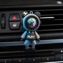 Automobilio oro išleidimo anga Kvepalų segtukas Animacinis filmas Astronautas Oro kondicionierius Oro išleidimo anga Aromaterapinis klipas Automobilio salono priedai apdaila A black