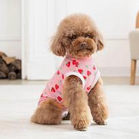 Pet Spring and Summer Thin Belly Undershirt To Prevent Cold Pet Belly Teddy Bichon Female Dog Surgery Sterilization Weaning Clothes XS beige