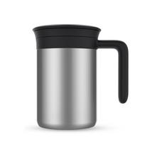 Didelio vakuumo nerūdijančio plieno puodelis su filtru arbatos puodeliams mirkyti Verslo puodelis 480ml sidabras