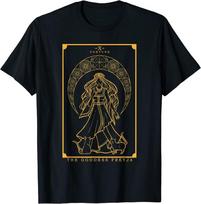 Norse Goddess Freyja Tarot Card Freya Pagan Witch Cat Unisex T-Shirt XXXXL black