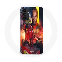 Coque Samsung Galaxy A14 4G Lewis Hamilton Scuderia Ferrari F1 officiel