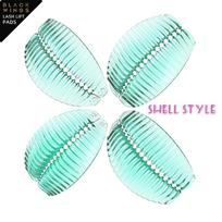 Blackwings 4 Pairs Eyelash Perm Silicone Pads, Curling Pads for Lash Lift,   with Size Guide Chart, Hypoallergenic Reusable Accessories 4pairs mėlyna