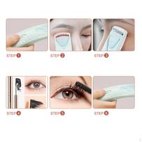Heated Eyelash Curler with Silicone Pad for Long Voluminously Dating žalia