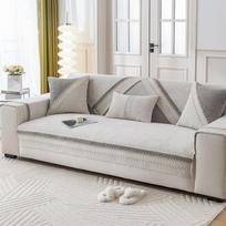 Sofa Cushion Cushion Four Seasons Universal Backrest Armrest Cover Chenille Color Matching All-Inclusive Sofa Cover Non-Slip 70*70cm