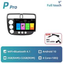 2 Din Automobilio Radijas Honda Civic 2000-2006 m. Android Automobilio Stereo Multimedia Grotuvas Navigacija WIFI FM GPS Garso Autoradio Galvos Blokas 2+32+MIC