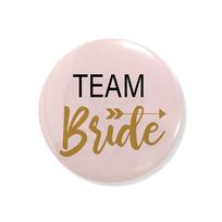 New Heart -Through Bride To Be Badge Bride And Bridesmaid Party Decoration White Diamond Badge 6pcs white