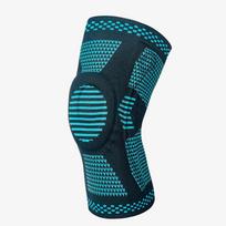 Knee Brace Strap Patella Medial Support Strong Meniscus Silicone Compression Protection Fitness Boxing Running Sport Knee Pads M black