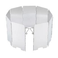 9 Plates Foldable Gas Stove Windshield Outdoor Camping Cooking Burner Windproof Screen Aluminium Alloy Outdoor Stove Wind Shield