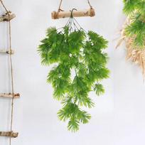 Artificial Green Fanleaf Plants Hanging Rattan Decoration Window Decor Artificial Green Ferns žalia