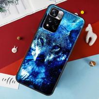 Gyvūnas Vilkas Galaktikos dėklas Xiaomi Redmi Note 11 Pro viršelis Redmi Note 10 Pro 8 9 10S 9S 9A 9C 9T dėklai Redmi Note11Pro Plus black