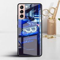 Glass Case For Samsung Galaxy S22 S20 FE S21 5G S10 S9 Plus Note 10 20 Lite Tempered Phone Cover Blue Red Car Samsung S22 5G blue