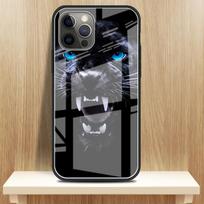 Tempered Glass Case Apple iPhone 13 12 Mini 11 Pro Max XR XS SE 2020 7 8 Plus 6 6S X Phone Cover Back Shell Big Animal Tiger Sac iPhone 13