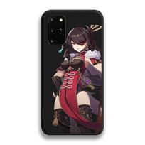 Popular Genshin Impact Game Phone Case For Samsung Galaxy S20 FE plus Ultra S6 S7 edge S8 S9 plus S10 5G lite 2020 Galaxy S9 plus black