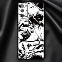 Dėklas, skirtas Samsung Galaxy S22 S20 S21 FE S10 S9 Plus S8 Note 20 Ultra 10 Plus Soft Phone Shell Anime vientisas Samsung S22 5G black