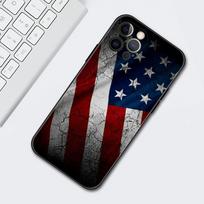 Amerikos JAV vėliavos dėklas mobiliajam telefonui iPhone 11 Pro 12 13 Mini XR X 7 8 6 6S Plus XS Max 5 5S SE 2020 mobiliųjų telefonų apsauginis dangtelis iPhone 5 5S SE