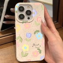 For iPhone 15 Pro Max Cases iPhone 11 12 13 14 Pro Max 7 8 Plus SE 2022 SE2020 XR X XS Max Cases Cute Little Flowers Cover Funda For iPhone 14 Plus