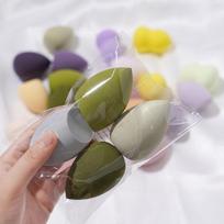 4Pc Beauty Egg Makeup Blender Cosmetic Puff Makeup Sponge Cushion Foundation Powder Sponge Beauty Tool Women Make Up Accessories gray