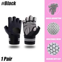 Weightlifting Gloves Men Women Workout Glove Barbell Gym Fitness Gloves with Wrist Support for Cossfit Training Exercise Protect S juoda