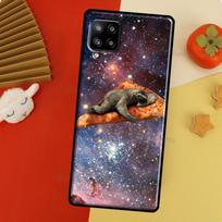 Tinginio Krūva Telefono dėklas Samsung Galaxy A51 A70 A71 A72 A52 A41 A31 A02S A12 A21S A20e A10 A40 A50 Samsung A10 black