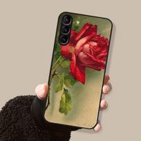 Rožės Gėlės Telefono Dėklas Samsung Galaxy S7 Edge Plus S9 S20Plus S20ULTRA S10lite S225G S10 Dėklui GalaxyS21S30 gray