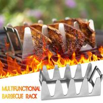 Nerūdijančio plieno daugiafunkcinis grilio stovas, Lengvas valymas, Grilis BBQ Lengvas netiesioginis kepimas One Size sidabras