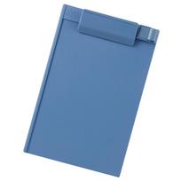 Plastikinė A5 formato planšetė su profilio spaustuku, kietais kartono pagrindais, popieriaus laikikliu, rašymo aplankai mokyklos klasėms, biurui (Dangaus mėlynumo)