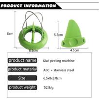 1PC Mini Fruit Kiwi Cutter Peeler Slicer Kitchen Gadgets Tools Kiwi Peeling Tools for Pitaya Slicer Kitchen Tools žalia